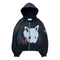 bunny zip up hoodie